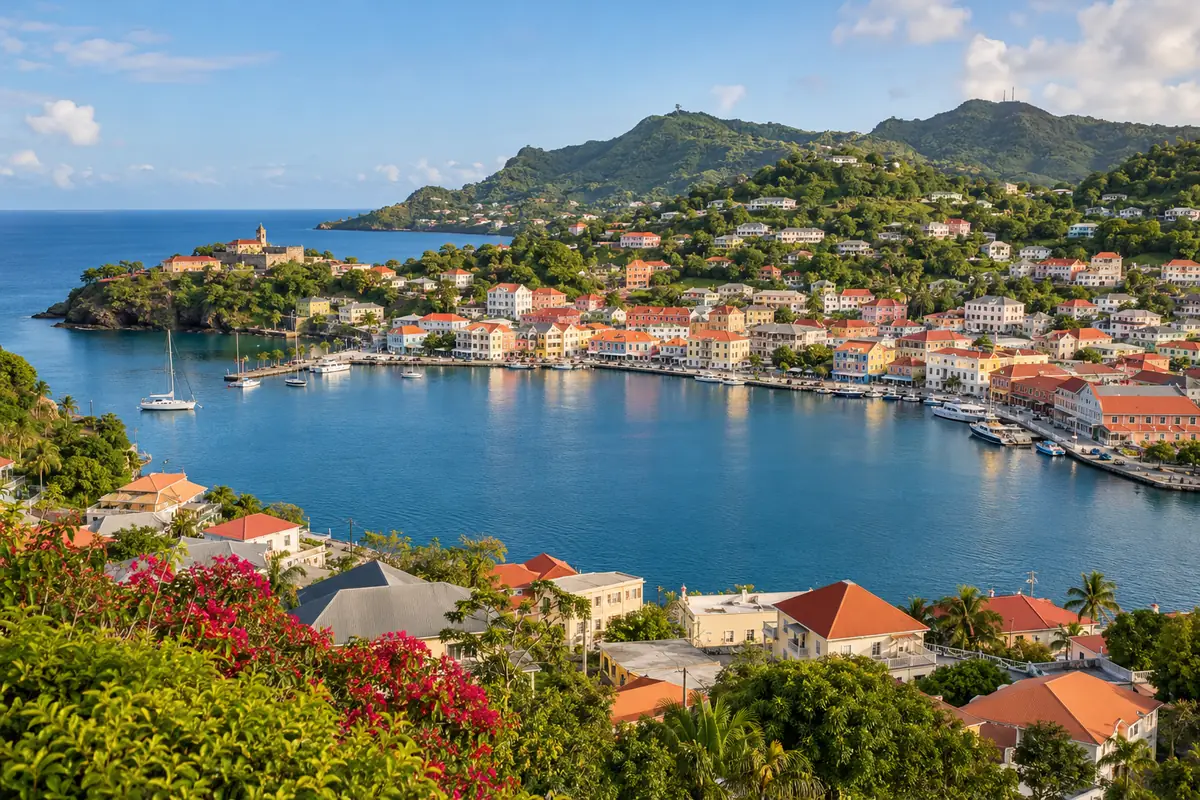 Grenada’da kıyı yerleşimi ve liman